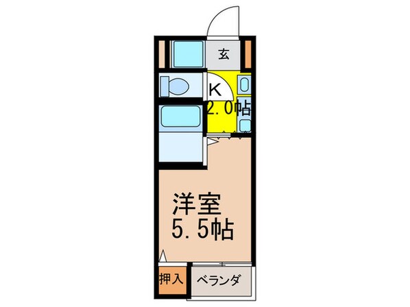 摂津ビルの物件間取画像